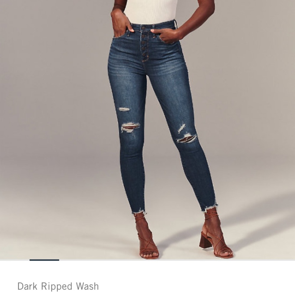Abercrombie curve love highrise super skinny jean